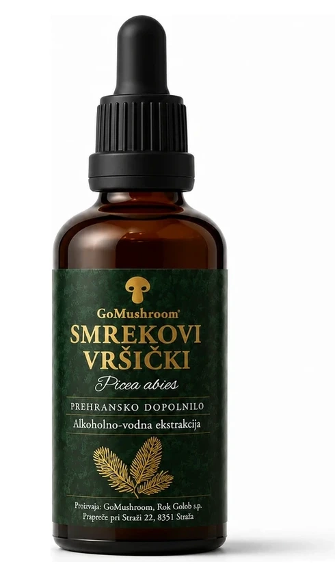 Smrekovi vršički koncentrat - hidroetanolna ekstrakcija GoMushroom